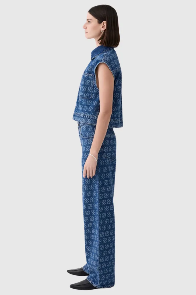 Outland Denim - Rosie Sleeveless Shirt - Icon Dusk