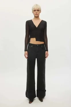 Oval Square - Christy Blouse - Black
