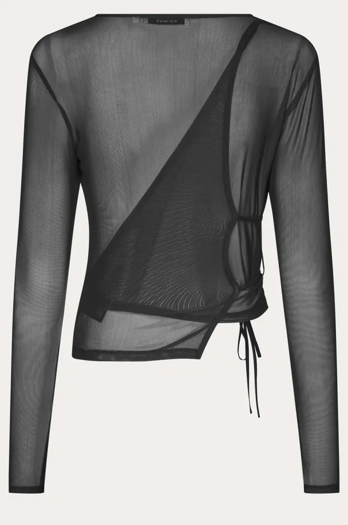 Oval Square - Christy Blouse - Black
