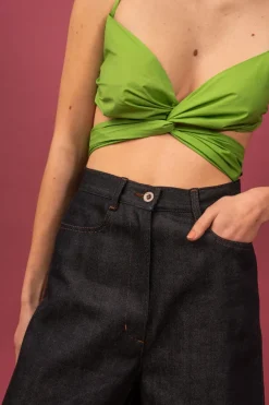 Penny Sage - Dalton Wrap Top - Kiwifruit