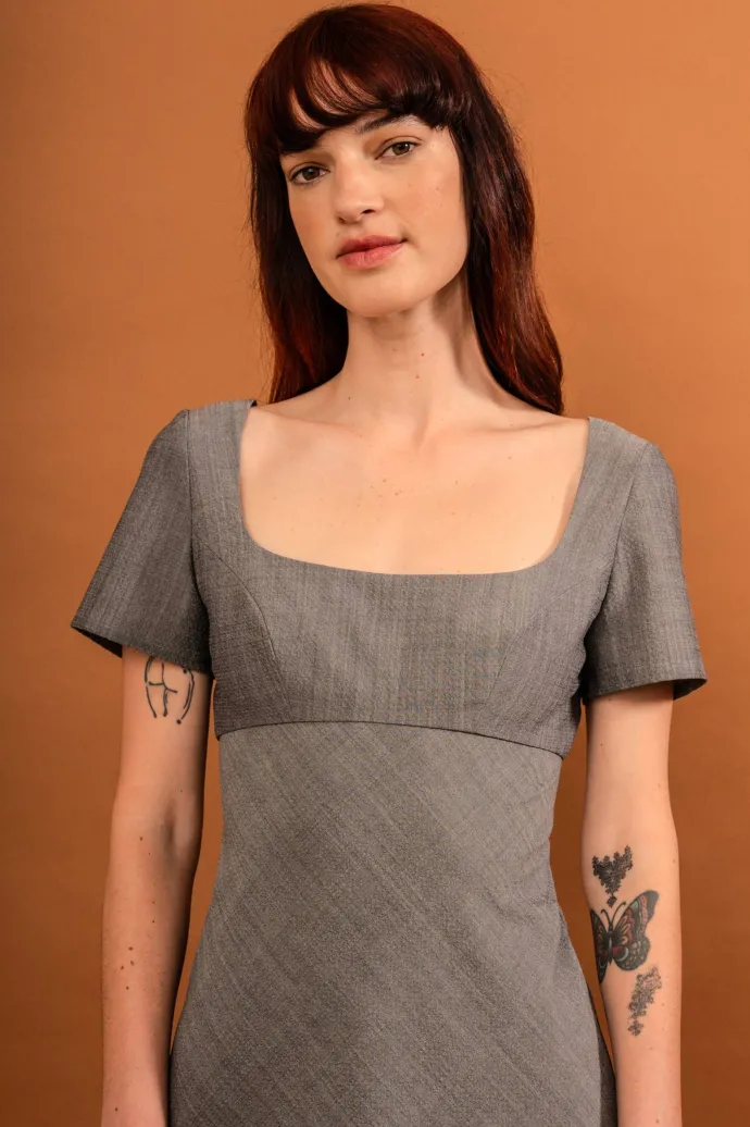 Penny Sage - Nay Dress - Nickel
