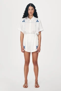 ROWIE - Aries Linen Short -Bone