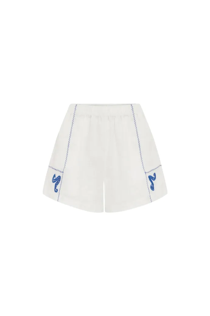 ROWIE - Aries Linen Short -Bone