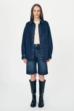 ROWIE - Clancy Oversized Jacket - Classic Indigo