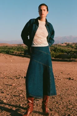 ROWIE - Clancy Oversized Jacket - Classic Indigo