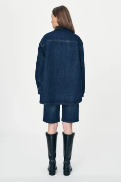 ROWIE - Clancy Oversized Jacket - Classic Indigo