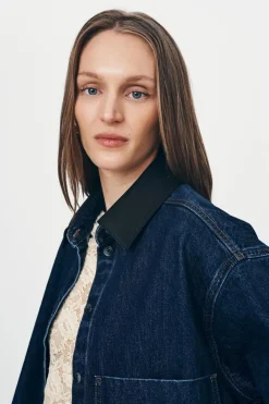 ROWIE - Clancy Oversized Jacket - Classic Indigo