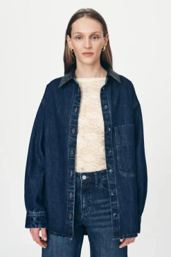 ROWIE - Clancy Oversized Jacket - Classic Indigo