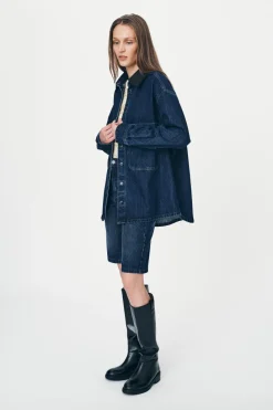 ROWIE - Clancy Oversized Jacket - Classic Indigo