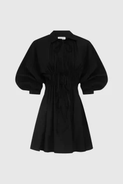 ROWIE - Eden Organic Mini Dress - Noir
