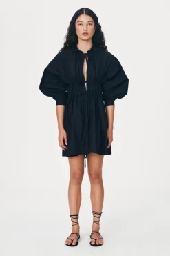 ROWIE - Eden Organic Mini Dress - Noir