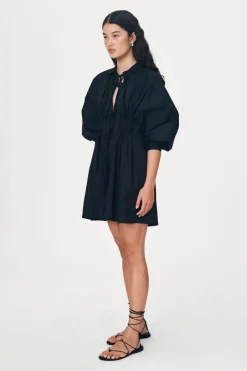 ROWIE - Eden Organic Mini Dress - Noir