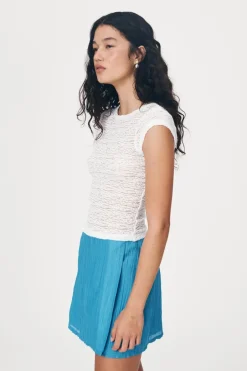 ROWIE - Galo Lace Tee - Bone