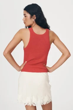 ROWIE - Hubert Knit Tank - Apple Red