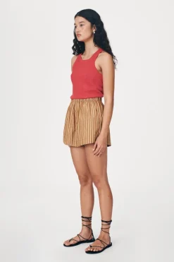 ROWIE - Hubert Knit Tank - Apple Red