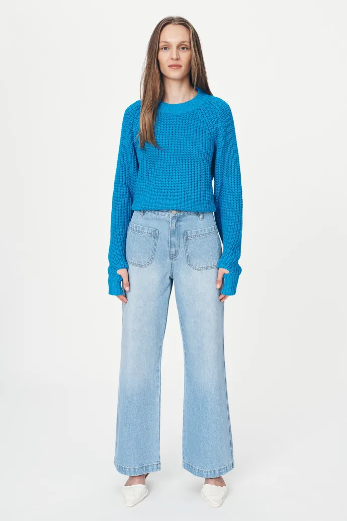 ROWIE - Jahmain Straight Jeans - Faded Blue