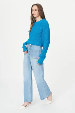 ROWIE - Jahmain Straight Jeans - Faded Blue