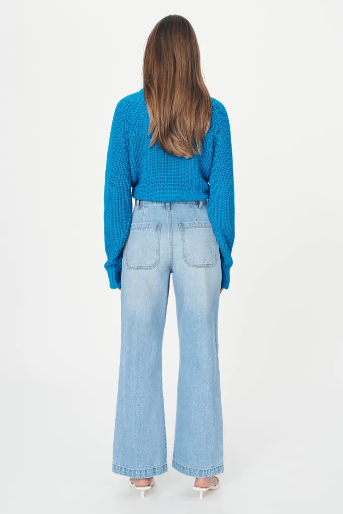 ROWIE - Jahmain Straight Jeans - Faded Blue