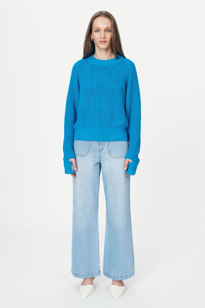 ROWIE - Jahmain Straight Jeans - Faded Blue