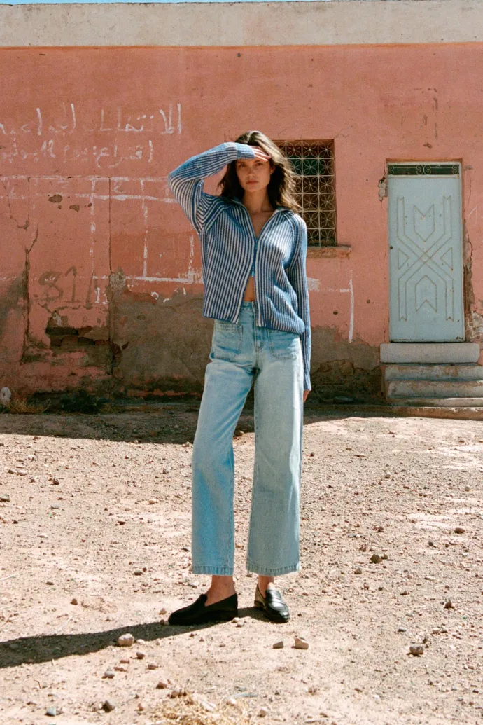 ROWIE - Jahmain Straight Jeans - Faded Blue