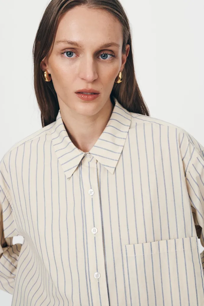 ROWIE - Ramona Stripe Long Sleeve Shirt - Heritage
