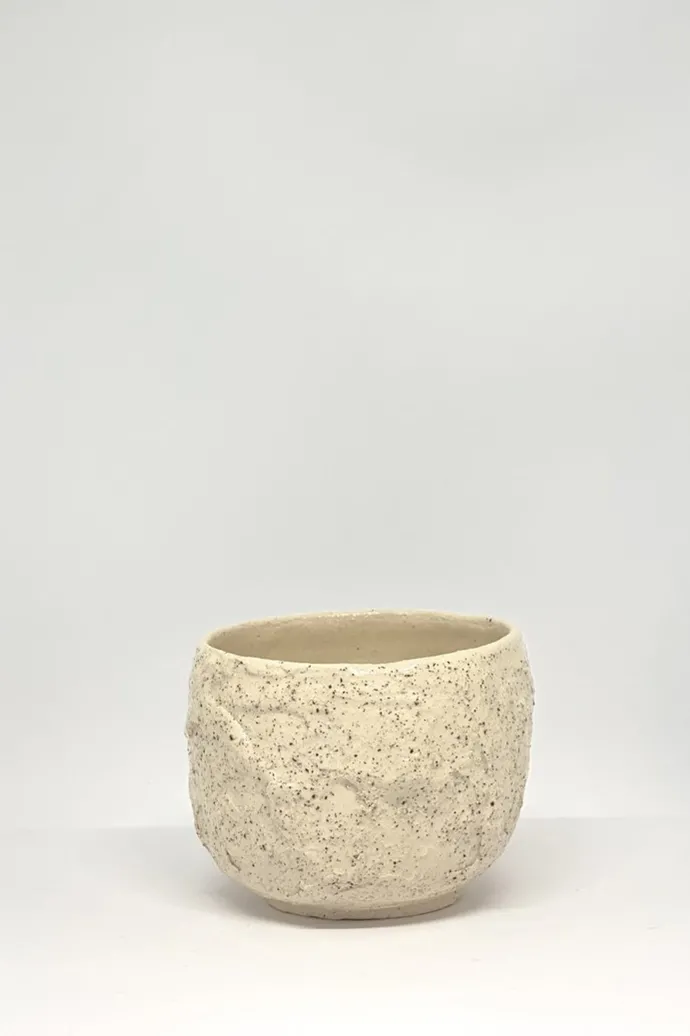 Slab Ceramics - Yunomi Cup- Cream Speckle