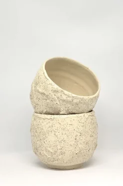 Slab Ceramics - Yunomi Cup- Cream Speckle