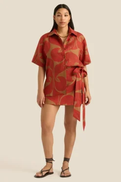 Soleil Soleil - Darcy Shirt - Wave Spice