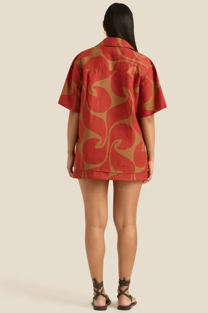 Soleil Soleil - Darcy Shirt - Wave Spice