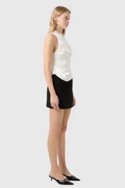 Third Form - Elemental Ruched Top - White
