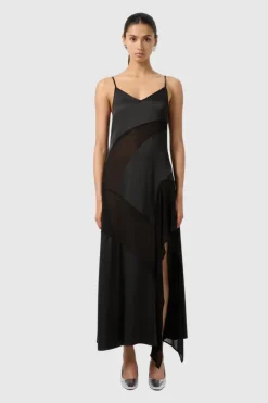 Third Form - Essence Panelled Maxi Dress - Black
