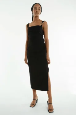 Third Form - Paradigm Tucked Midi Dress - Black