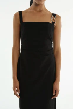Third Form - Paradigm Tucked Midi Dress - Black
