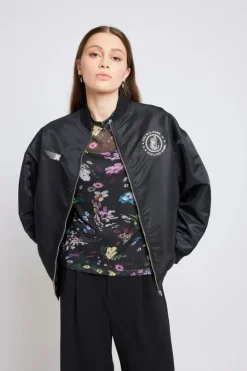 Twenty-Seven Names - Nothing But Net Top - Black Swirly Floral