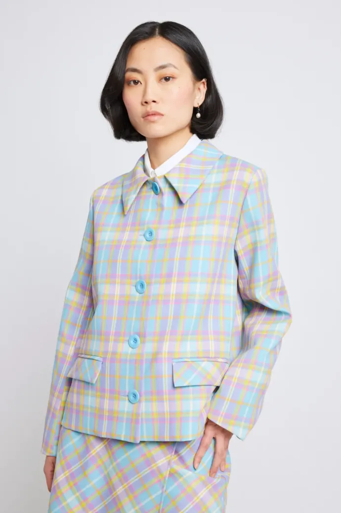 Twenty-Seven Names - Perpetual Motion Jacket - Pastel Check