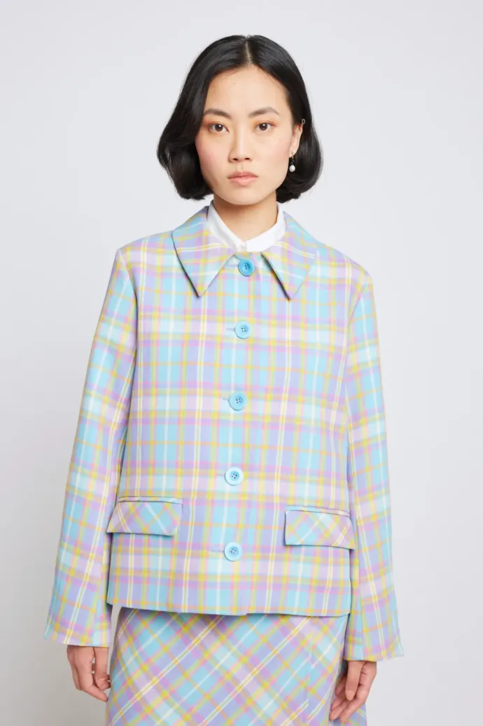 Twenty-Seven Names - Perpetual Motion Jacket - Pastel Check